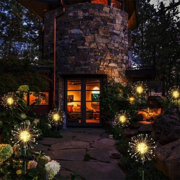 200led Solar Firework Light Waterproof Outdoor 8 Lighting Modes Fairy String Light Christmas Solar Lights Garden Decoration - Image 6