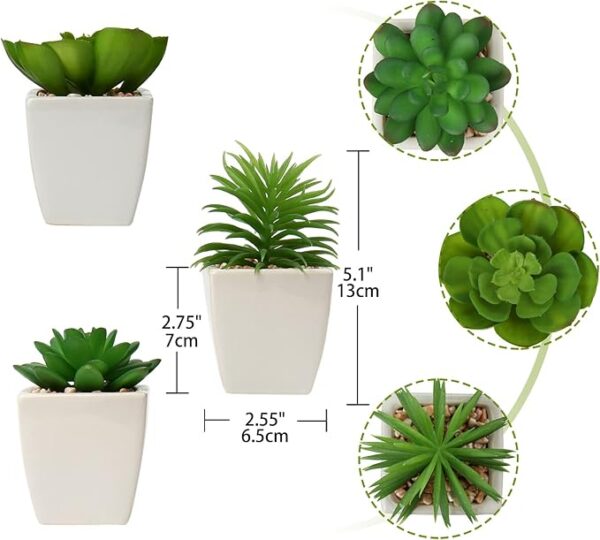 Mini Plant Artificial Flowers Decoration | Artificial Plants Ball For Home (1 Pc Square Shape) - Image 6